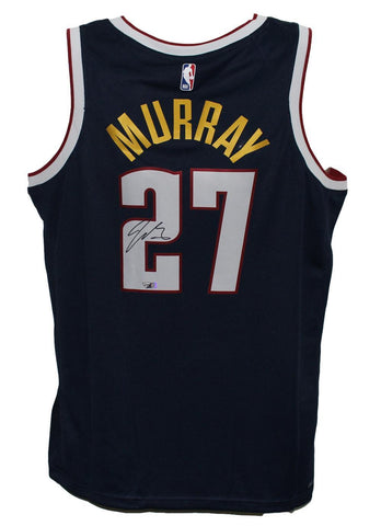 Jamal Murray Signed Denver Nuggets Dark Blue Swingman 52 Jersey FAN 39649