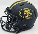 DRE GREENLAW AUTOGRAPHED 49ERS ECLIPSE BLACK MINI HELMET BECKETT 221286