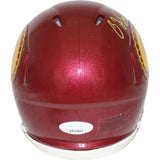 O.J. Simpson Autographed/Signed USC Trojans Mini Helmet Beckett 41214