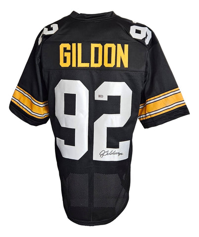 Jason Gildon Pittsburgh Signed Black Football Jersey Sports Integrity