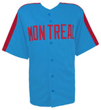 Andre Dawson Signed Baby Blue Throwback Custom Baseball Jersey - (SCHWARTZ COA)