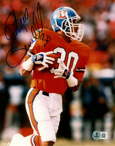 Steve Sewell Autographed/Signed Denver Broncos 8x10 Photo Beckett 57646