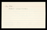 Cardinals Roy Green "25" Authentic Signed 3x5 Index Card Autographed BAS
