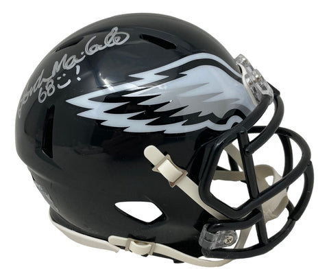 Jordan Mailata Signed Philadelphia Eagles Alternate Black Mini Speed Helmet BAS