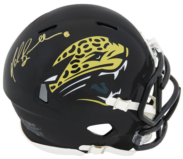Mark Brunell Signed Jacksonville Jaguars T/B Riddell Speed Mini Helmet -(SS COA)