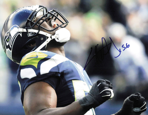 Cliff Avril Autographed Signed 11x14 Photo Seattle Seahawks MCS Holo #64147
