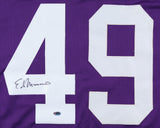 Ed Marinaro Signed Minnesota Vikings Jersey (RSA) Running Back & TV Star