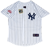 REGGIE JACKSON SIGNED NEW YORK YANKEES 1977 WORLD SERIES #44 MAJESTIC JERSEY