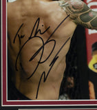 Dustin Poirier Signed Framed 8x10 UFC Photo Vs McGregor JSA