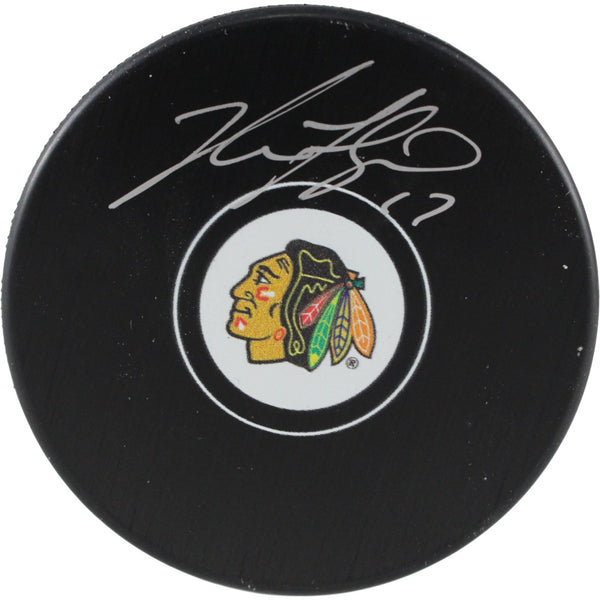 Nick Foligno Autographed/Signed Chicago Blackhawks Logo Puck Fanatics 53810