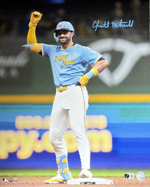 GARRETT MITCHELL Signed 16X20 Photo #1 AUTO - Milwaukee Brewers - BAS