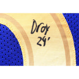 Jared Verse Autographed/Signed Pro Style Blue XL Jersey DROY Beckett W 51841