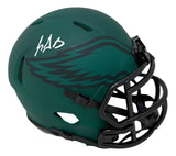 LeGarrette Blount Signed Philadelphia Eagles Rave Mini Speed Helmet JSA QR