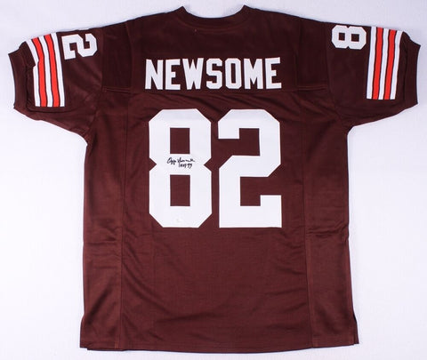 Ozzie Newsome Signed Browns Jersey Inscribed "HOF 99" (JSA COA) 3x Pro Bowl T.E.