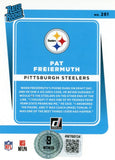 Pat Freiermuth Autographed 2021 Donruss Rated Rookie #281 Card Beckett 56999