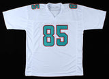 Mark "Super" Duper Signed Miami Dolphins White Jersey (JSA) 3xPro Bowl W.R.