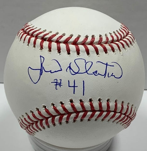 Milw Brewers JIM SLATON Signed Official MLB Baseball AUTO w/ "#41" - JSA