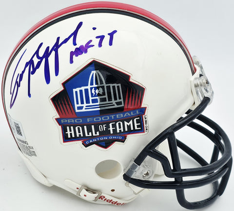 Frank Gifford Autographed Giants HOF Logo Mini Helmet HOF 77 Beckett BS30442