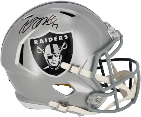 Signed Davante Adams Raiders Helmet