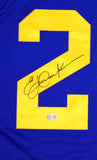 Eric Dickerson Autographed Rams Legacy Mitchell and Ness Jersey - Beckett W Holo
