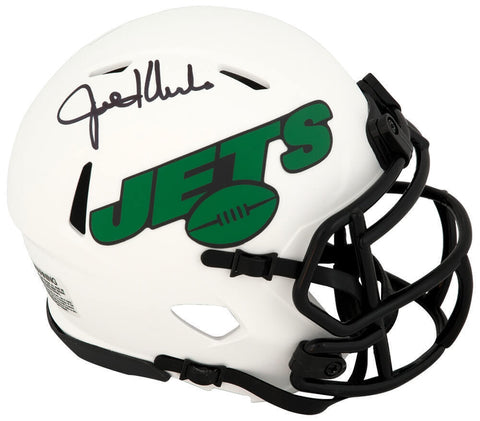 Joe Klecko Signed Jets Lunar Riddell Speed Mini Helmet - (SCHWARTZ SPORTS COA)