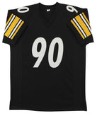 T.J. Watt Authentic Signed Black Pro Style Jersey Autographed BAS Witness