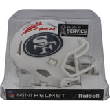Patrick Willis Signed San Francisco 49ers 24 STS Mini Helmet Beckett 48961