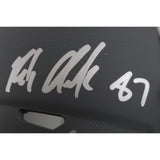 Rob Gronkowski Autographed New England Patriots Slate Mini Helmet Radtke 49851