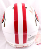 Deebo Samuel Autographed 49ers F/S Flat White Speed Authentic Helmet- Fanatics