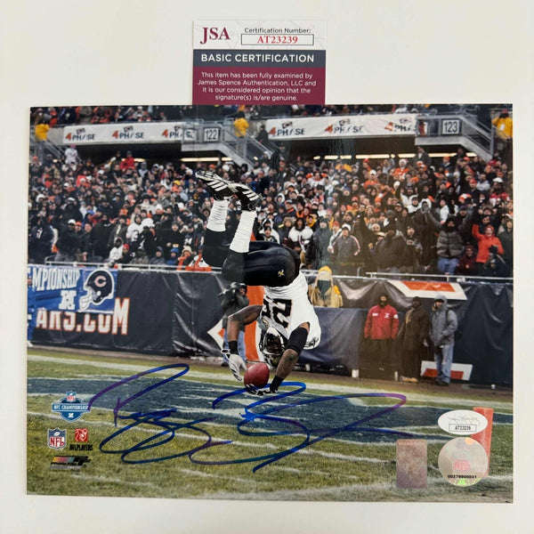 Autographed/Signed Reggie Bush New Orleans Saints 8x10 Photo JSA COA #2