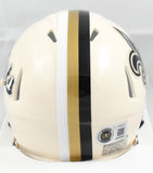 Drew Brees Autographed New Orleans Saints Retro Speed Mini Helmet Beckett W Holo