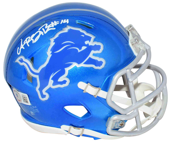 AMON-RA ST BROWN AUTOGRAPHED DETROIT LIONS FLASH SPEED MINI HELMET BECKETT