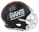 Giants Phil Simms Authentic Signed 1981-98 TB Speed Mini Helmet W/ Case BAS Wit