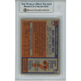 Jack Lambert Signed Pittsburgh Steelers 1976 Topps 220 Card HOF Beckett 46394