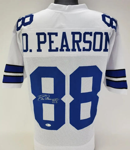Drew Pearson Signed Dallas Cowboys Jersey (Beckett COA) 3xPro Bowl Receiver