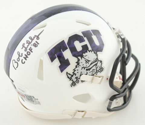 Bob Lilly Signed TCU Horned Frogs Mini Helmet (JSA COA) Cowboys 11xPro Bowl D.T.