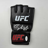 Autographed/Signed Israel Izzy Adesanya Black UFC MMA Glove Fighting JSA COA