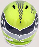 KAM CHANCELLOR AUTOGRAPHED SEAHAWKS FLASH GREEN FULL SIZE HELMET MCS HOLO 197181