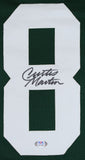 Curtis Martin Authentic Signed Green Pro Style Jersey Autographed PSA/DNA Itp