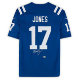 Daniel Jones Autographed Indianapolis Colts Royal Blue Nike Game Jersey Fanatics