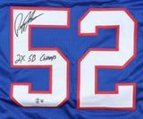 Pepper Johnson Signed New York Giants Jersey Inscribed "2xSB Champs"(Beckett) LB