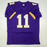 Autographed/Signed DAUNTE CULPEPPER Minnesota Purple Football Jersey JSA COA
