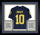 Autographed Tom Brady Michigan Jersey Fanatics Authentic COA Item#13444007