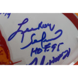 Lee Roy Selmon +4 Tampa Bay Buccaneers Signed 75-96 Mini Helmet Beckett 57280
