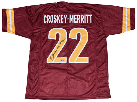 JACORY CROSKEY-MERRITT SIGNED WASHINGTON COMMANDERS #22 JERSEY BECKETT