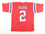 Doug Flutie Signed New England Patriots Jersey (JSA COA) 1998 Pro Bowl Q.B.