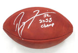 Ray Lewis Signed Ravens Super Bowl XLVII Football W/2X SB Champs Beckett Witness