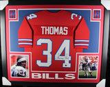 Thurman Thomas (Bills red SKYLINE) Signed Autographed Framed Jersey Beckett
