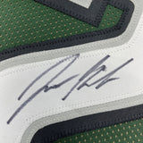 Framed Autographed/Signed Jason Kelce 33x42 Philadelphia Green Jersey PSA COA