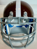 Lionel Taylor Denver Broncos Brown 60s Mini Helmet Inscribed "ROF 84" w/ COA